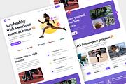 Sport Landing Page Website Template, a Landing Page Template by Minialis (Thumbnail 2 of 2)