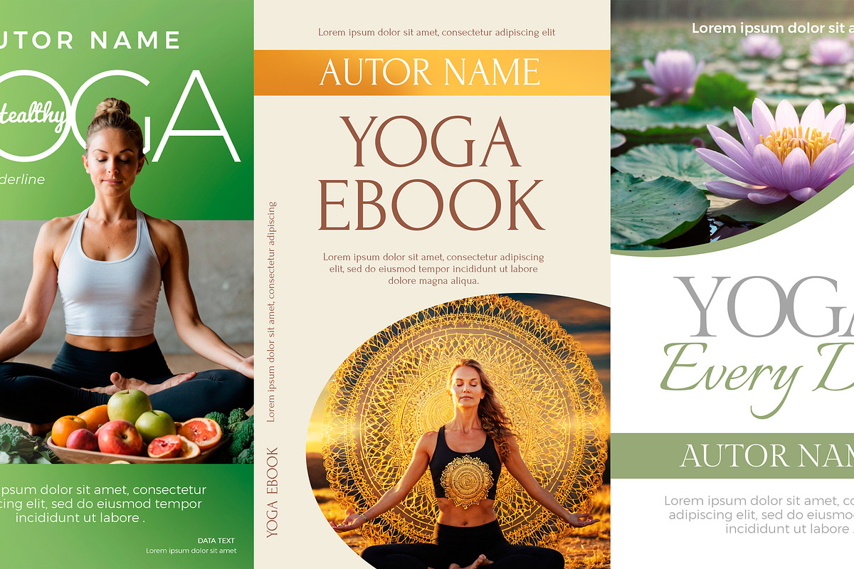Ebook Yoga PSD Covers, a Marketing Template by Maioriz Shop (Photo 2 of 2)