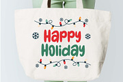Christmas Holiday Font, a Handwritten Font by KengGraphic (Thumbnail 6 of 11)