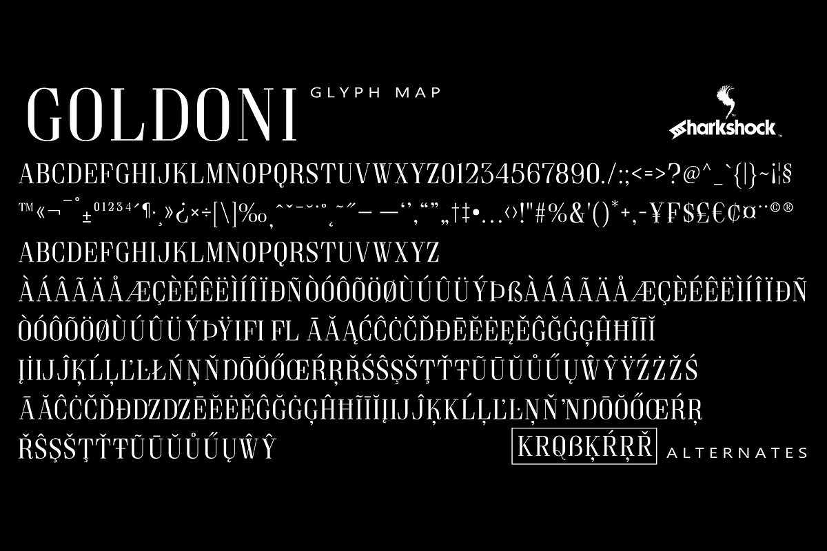 Goldoni, a Serif Font by Sharkshock (Photo 2 of 2)