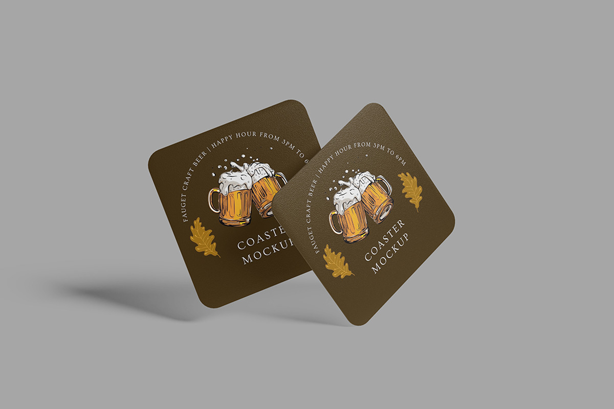 Coaster Mockup, a Product Mockup by Squashy Creative Studio (Photo 5 of 5)