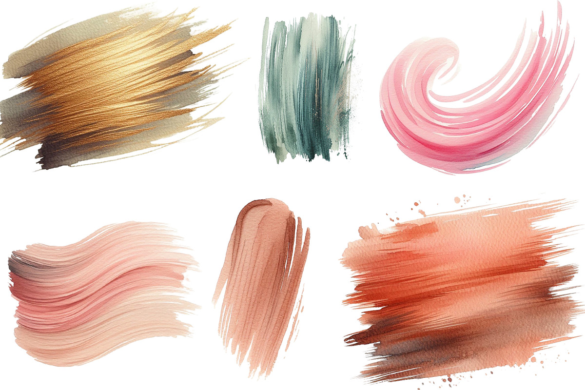 Watercolor Brushstroke Png, an Illustration by Designking (Photo 2 of 4)