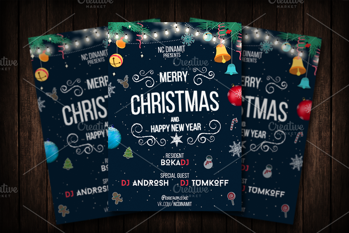 Christmas Party Flyer, a Flyer Template by Malaxay (Photo 1 of 2)