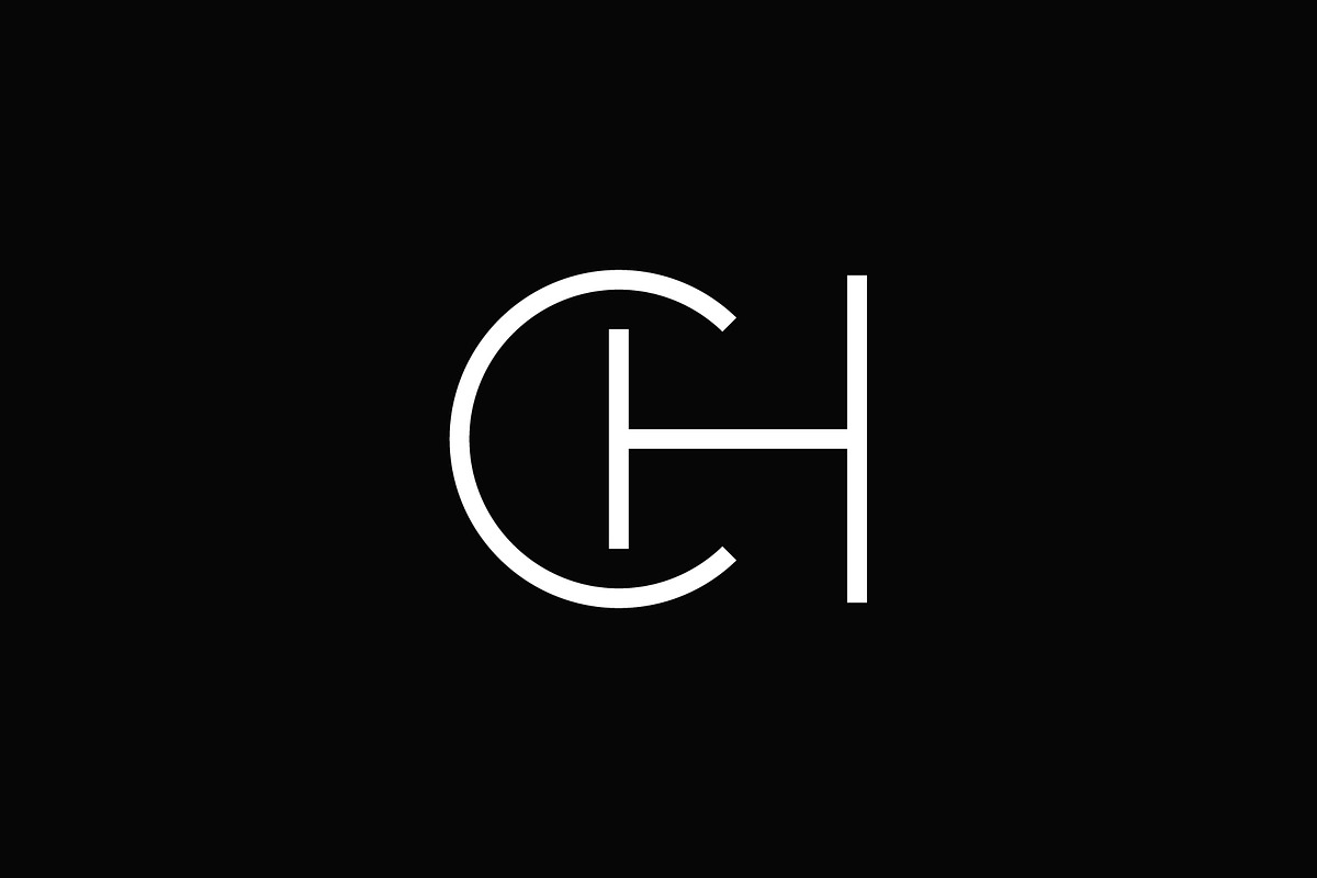 Minimalist CH monogram logo, a Branding & Logo Template by brandphant