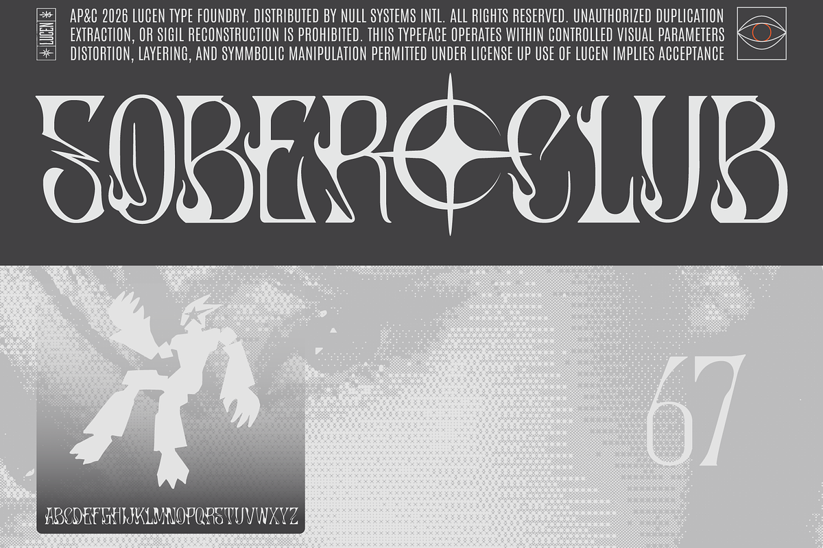 Lucens — Modern Gothic Display Font, a Blackletter Font by Aesthetight Studio (Photo 9 of 14)