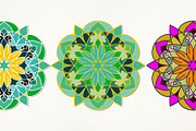 Eight Mandalas Vector, a Decorative Illustration by Anny Cecilia Walter (Thumbnail 5 of 5)