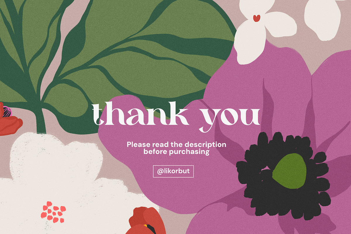 Flower Market Botanical Graphics, a Decorative Illustration by likorbut (Photo 9 of 9)