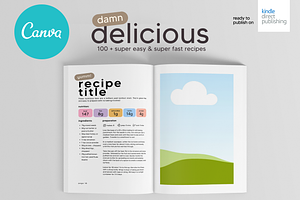 Canva Recipes Cookbook A4 Template