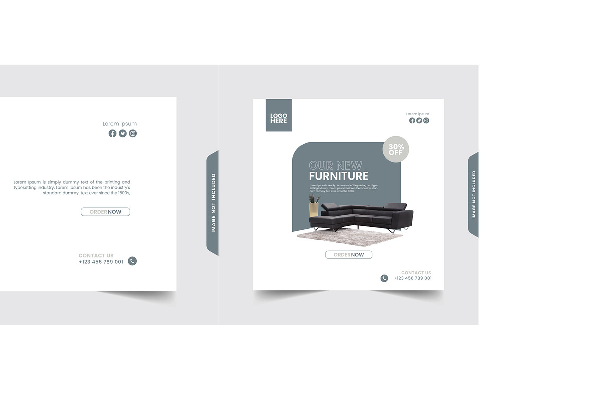 Social Media Template Pack Bundle V1, a Social Media Template by Dhwstd (Photo 5 of 6)
