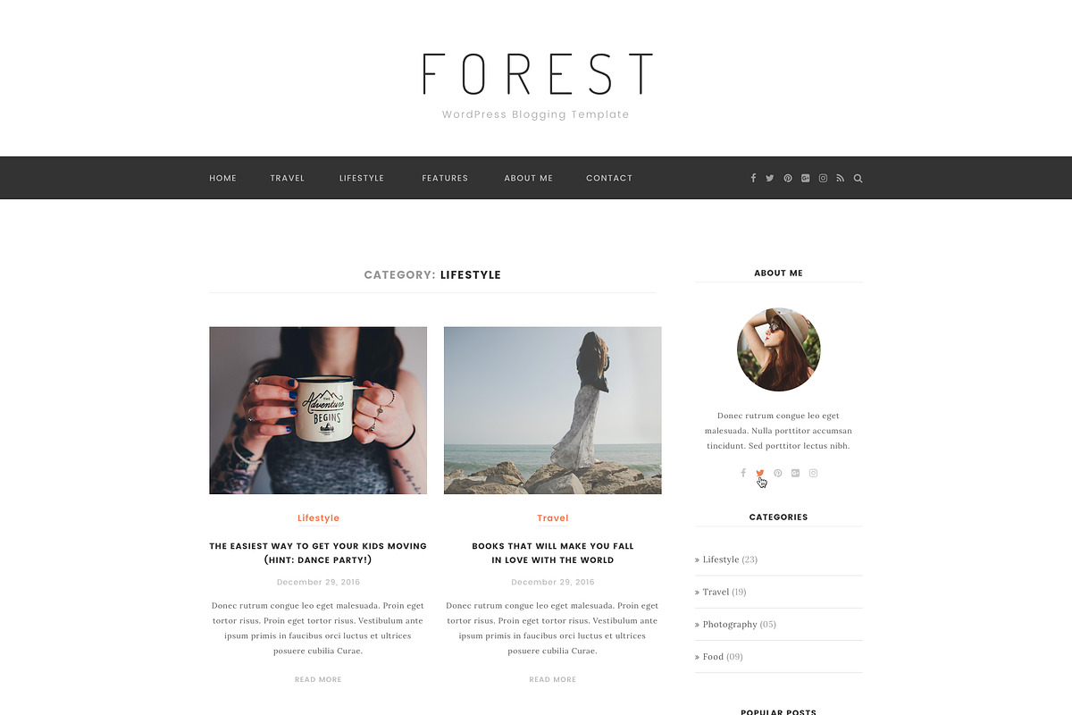 Forest - Minimal Blogging Template, a Device Mockup by bigpsfan's SHOP (Photo 15 of 20)