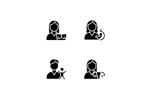 Mother and child health black glyph, a Solid Icon by IMG Visuals
