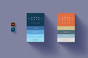 Unna Personal Business Card Template, a Business Card Template by Meknya (Thumbnail 1 of 7)