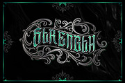 GreenBull + Decorative bonus, a Blackletter Font by dansdesign (Thumbnail 4 of 7)