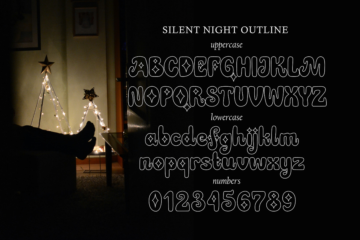 Silent Night Christmas Font Family, a Handwritten Font by Struvictory.art (Photo 6 of 10)