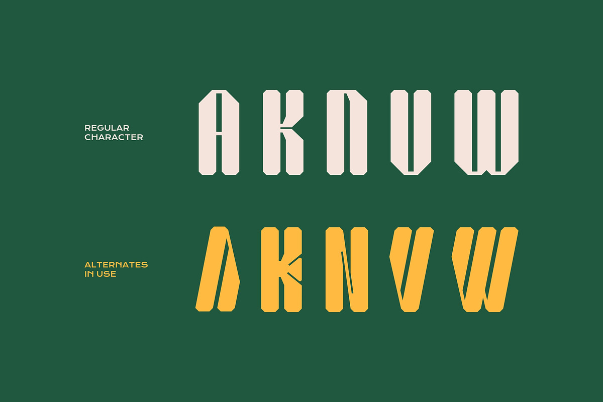 Answell - Bold Stencil Typeface, a Sans Serif Font by Imoodev (Photo 4 of 5)