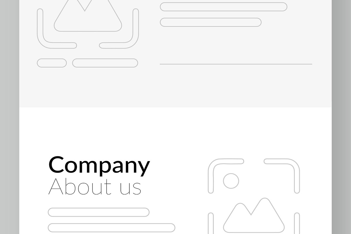 Creative Agency Website Wireframe, a Wireframe Template by CreativeShaper (Photo 3 of 7)