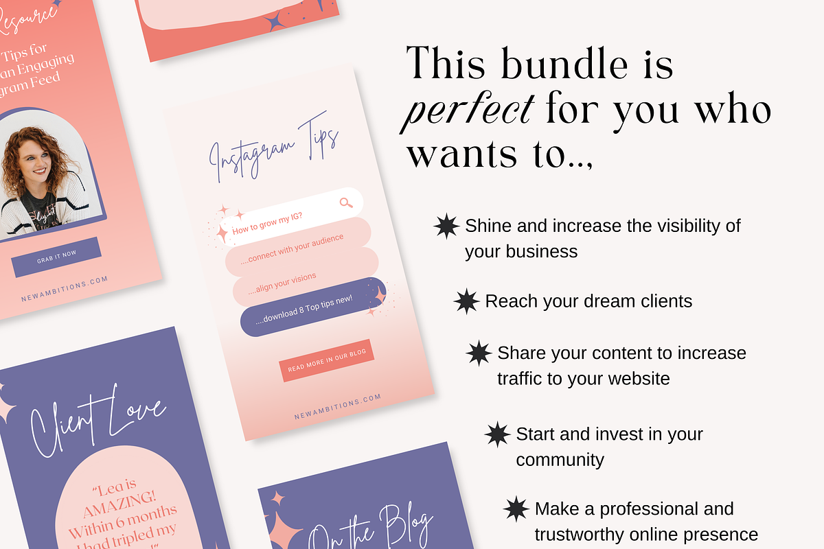 Pinterest Pin Templates Bold Canva, a Social Media Template by HerstedHertz (Photo 9 of 9)