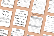 Modern Calligraphy Workbook, a Print Template by An Inkling Of Curry (Thumbnail 2 of 11)