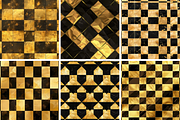 Gold Checkerboard Seamless Patterns, a Pattern Graphic by PrintablesByFranklyn (Thumbnail 2 of 4)