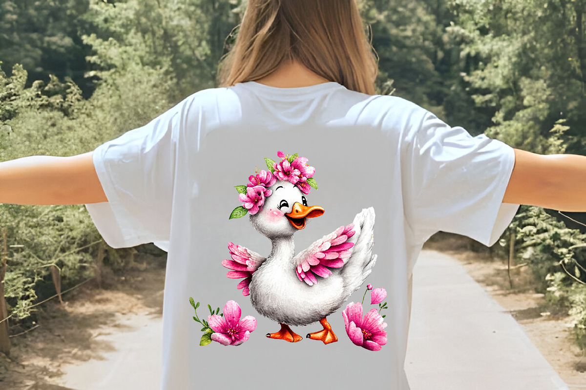 whimsical summer goose clipart, an Illustration by GatewayDesign (Photo 9 of 9)