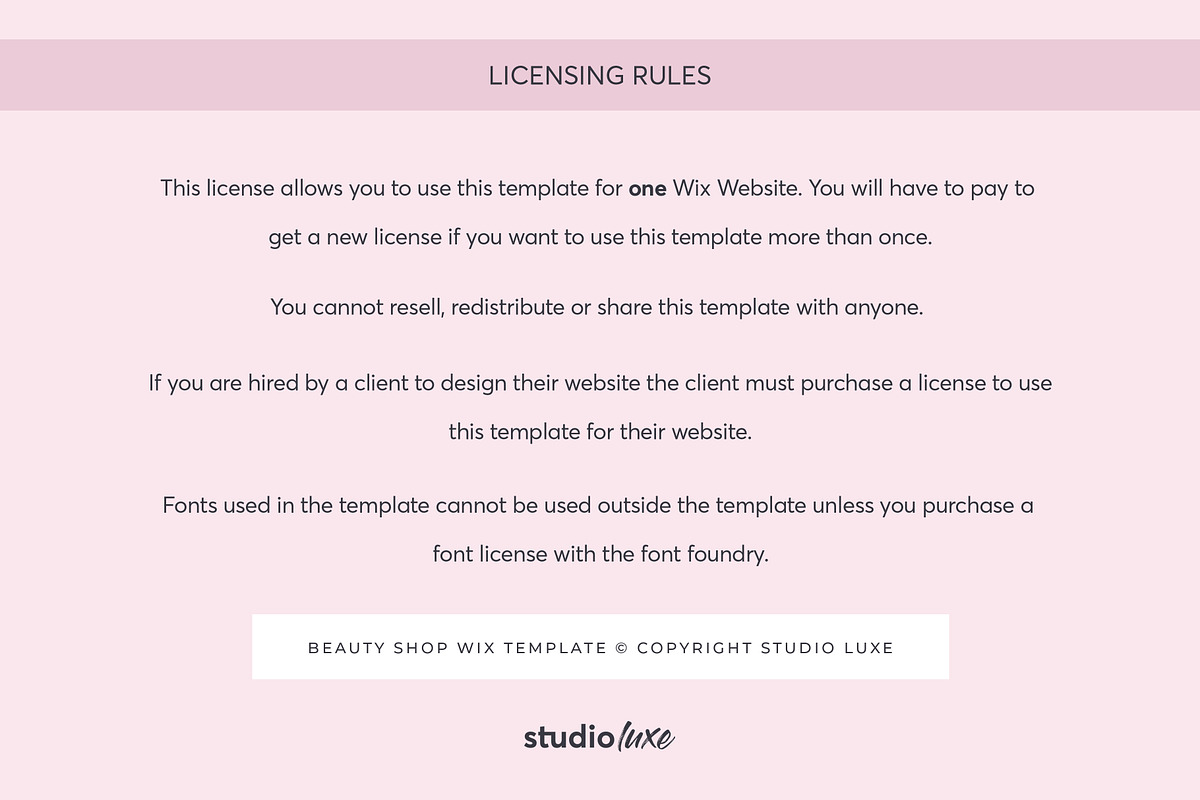 Wix Store Template, a Wix Template by Studio Luxe Creative (Photo 11 of 12)