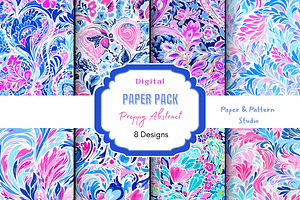 Preppy Abstract Digital Paper