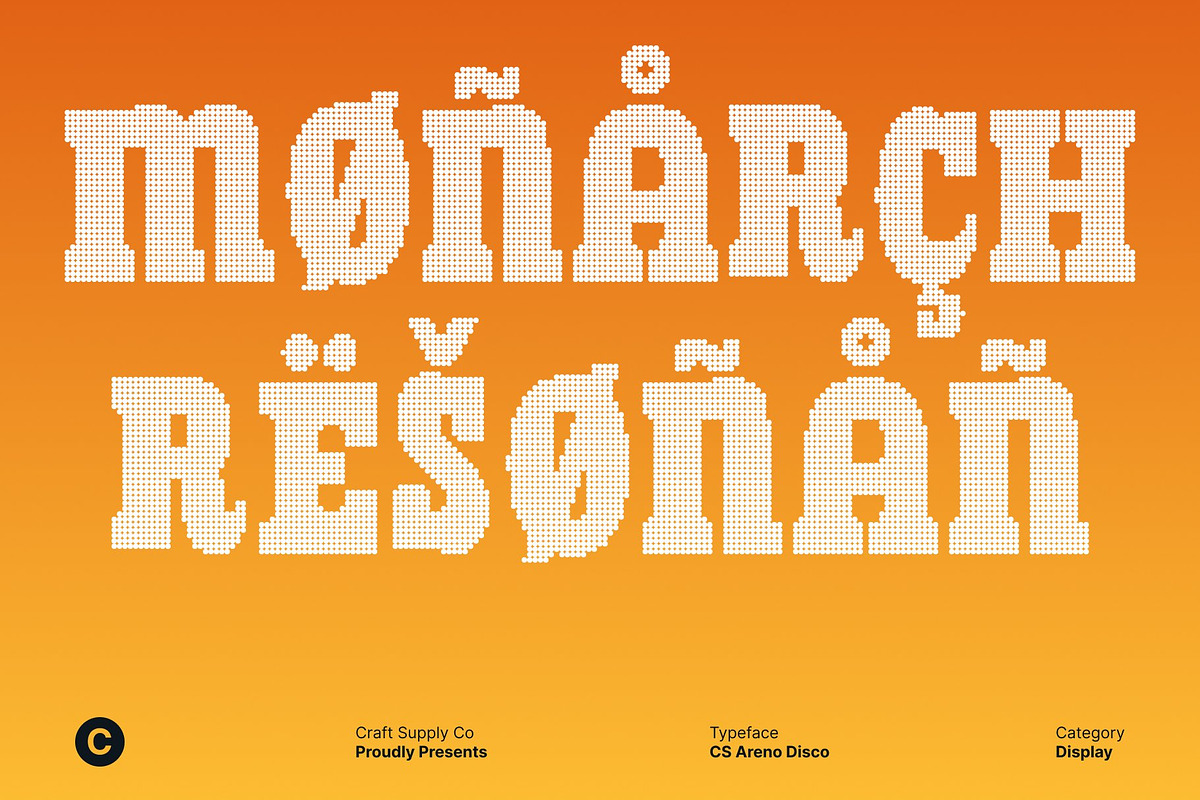 CS Areno Disco, a Slab Serif Font by Craft Supply Co. (Photo 7 of 8)