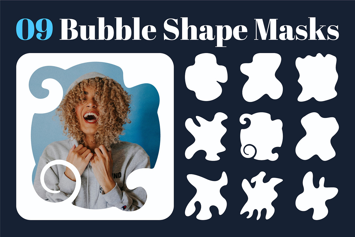 09 Bubble Shape Masks, an Object Graphic by romanlypovyi (Photo 1 of 3)