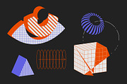 90 Vector Texture Shapes, a Background Graphic by softulka (Thumbnail 11 of 16)