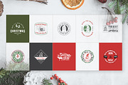 50 Retro Modern Christmas Logos, a Branding & Logo Template by Graphicdome (Thumbnail 4 of 11)