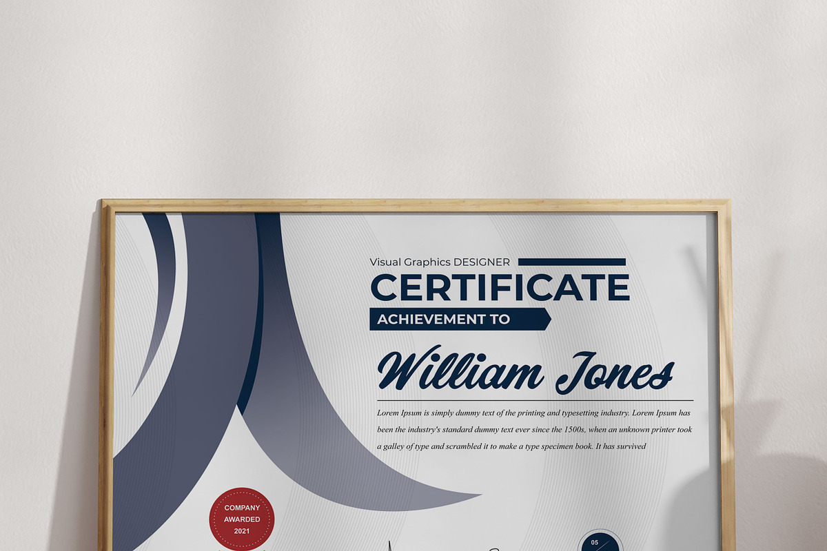 Certificate Template Design, a Stationery Template by MightyDesign (Photo 3 of 4)