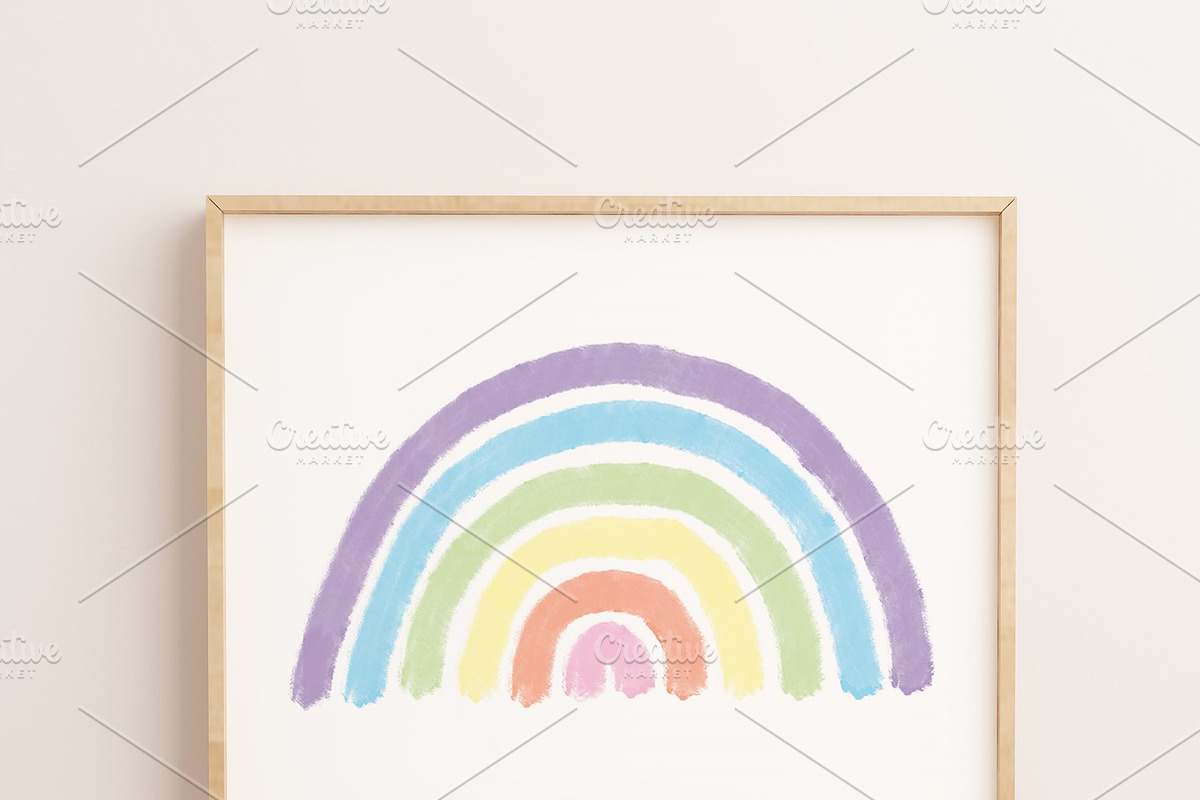 Rainbow Illustration Nursery Print, an Illustration by Schuimpjes Studio (Photo 2 of 3)