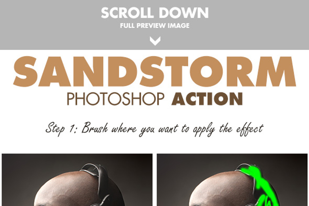 Sandstorm Photoshop Action, an Action Add-On by Sevenstyles (Photo 3 of 12)