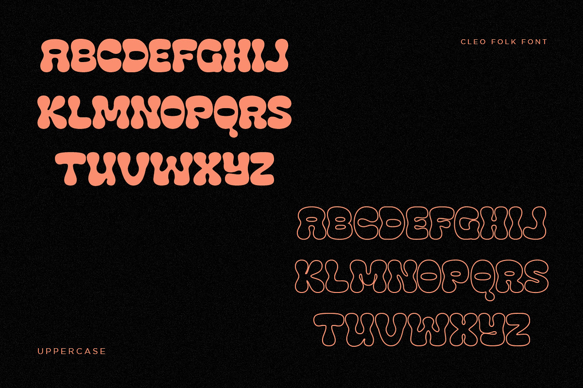Cleo Folk | Groovy Retro Display, a Serif Font by Pentagonistudio (Photo 10 of 12)
