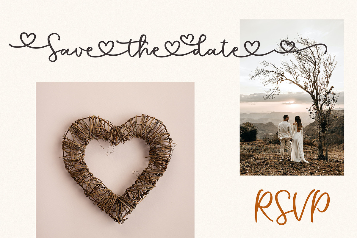 Crowd Heart Script, a Script Font by Siwox Studios (Photo 5 of 10)