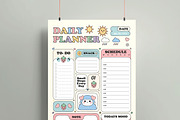 Daily Planner Template, a Stationery Template by MightyDesign (Thumbnail 2 of 8)