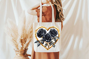 Black and Gold Rose Clipart, an Illustration by Pixels.Craft (Thumbnail 4 of 7)