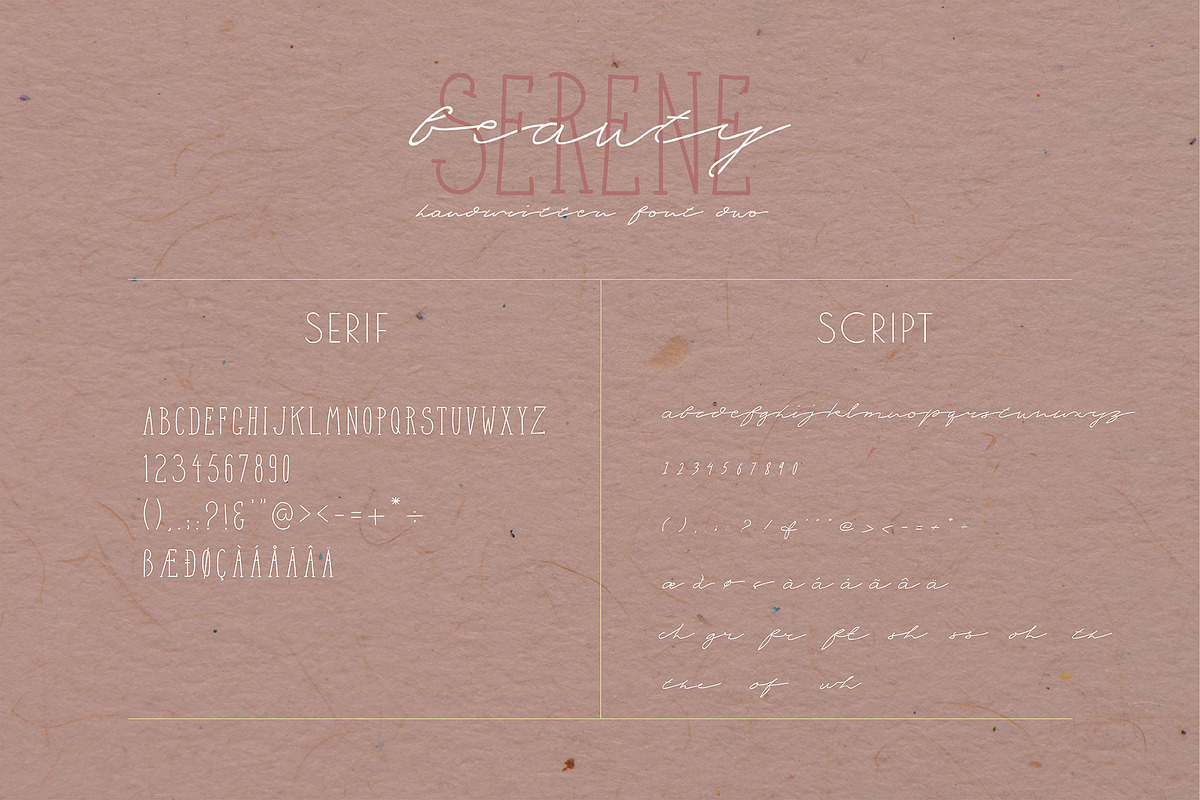 Serene Beauty Handwritten Font Duo preview 5