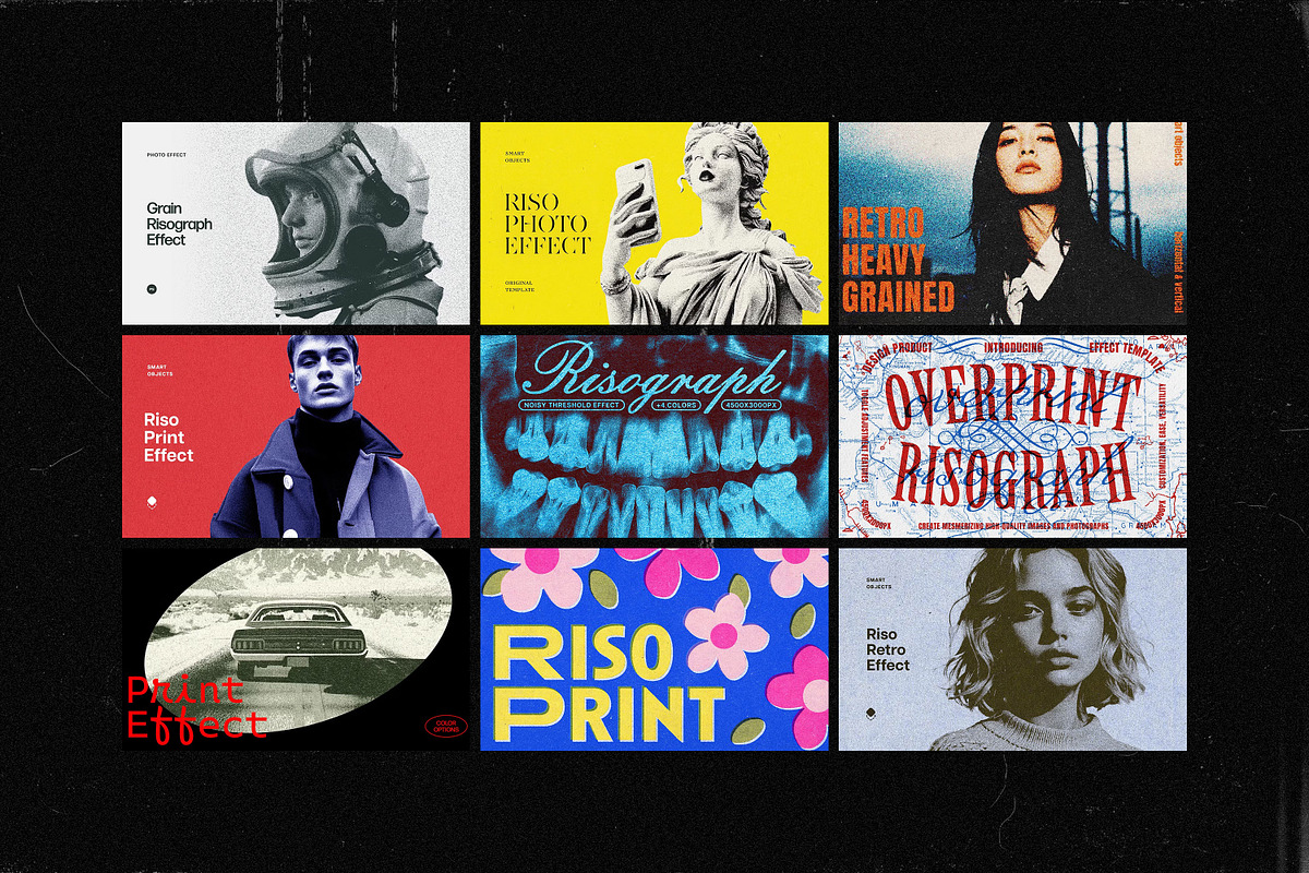 18-in-1 Risograph Effects Bundle, a Layer Style Add-On by pixelbuddha.net (Photo 3 of 21)