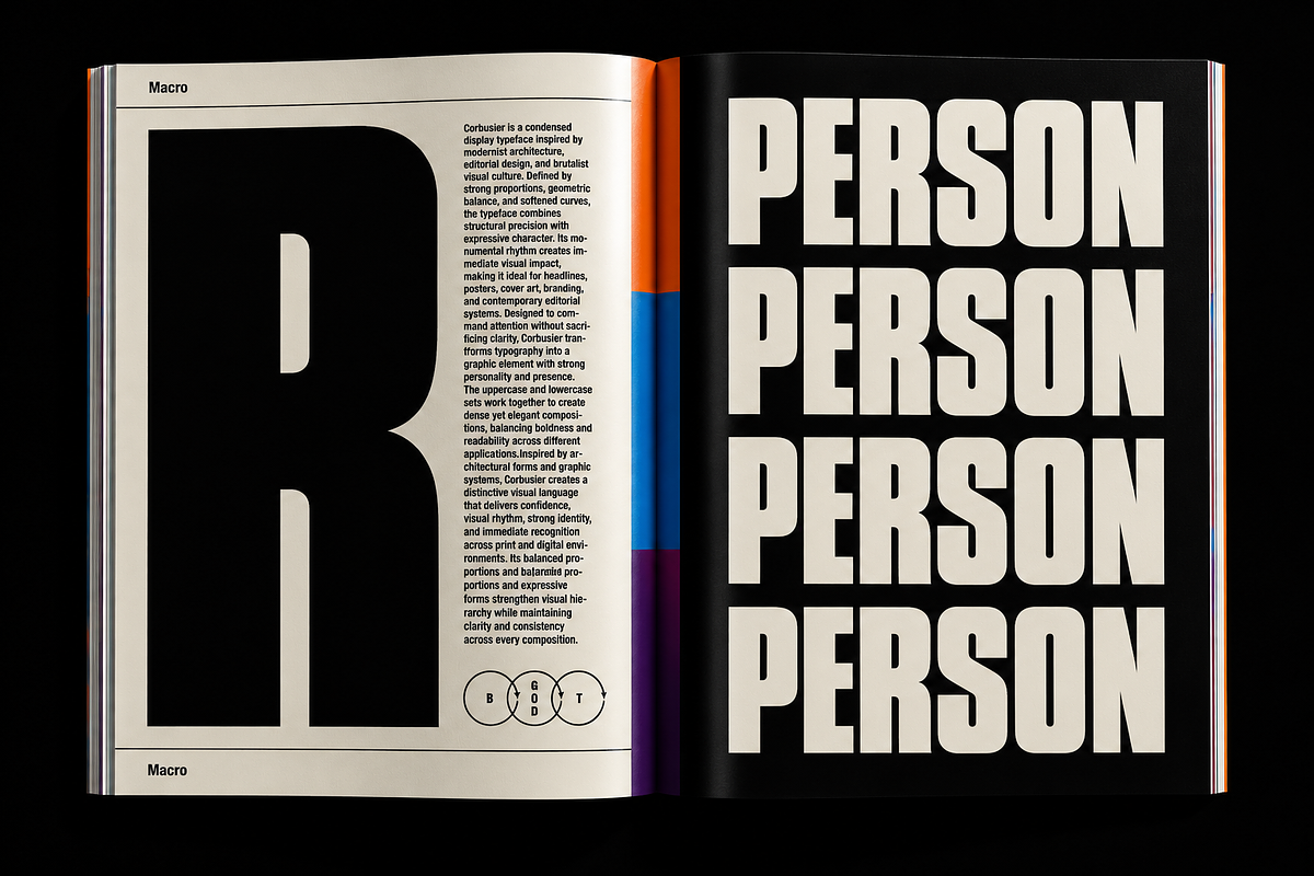 Corbusier Sans Serif Typeface, a Sans Serif Font by God Control (Photo 5 of 12)