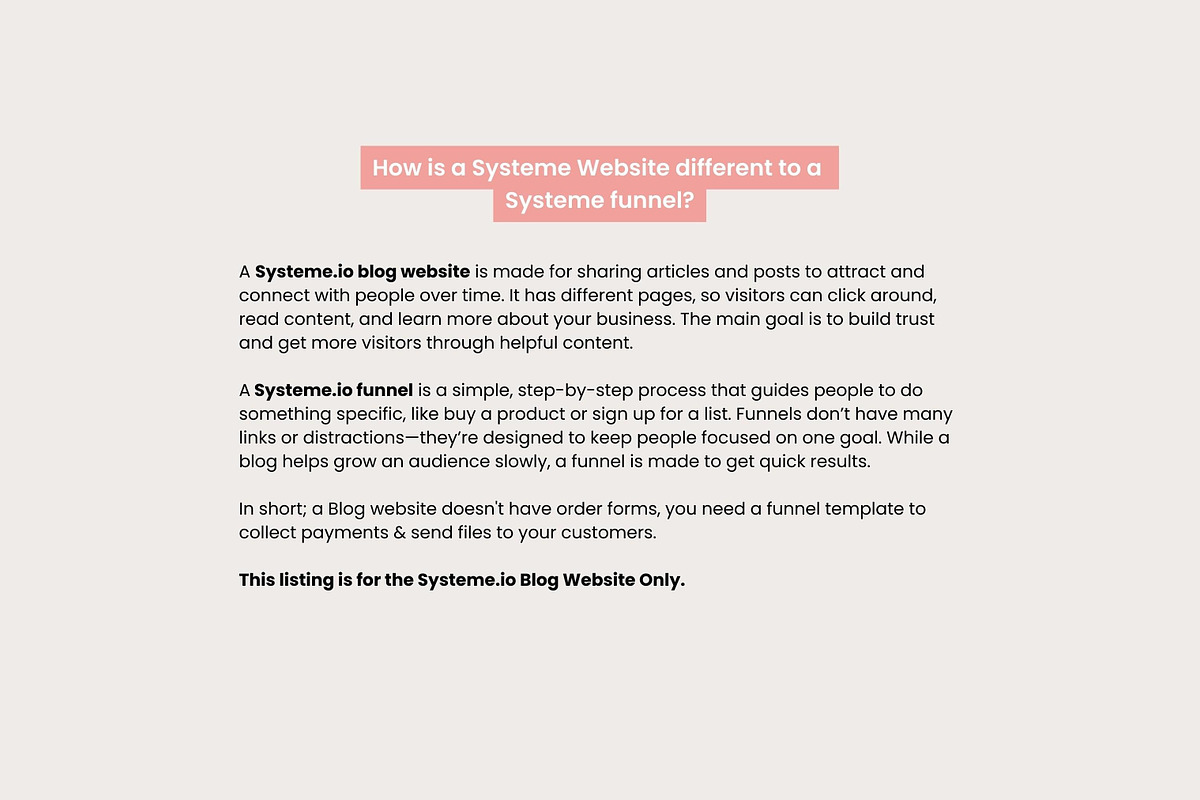 Systeme.io Sorbet Solution Blog, a Landing Page Template by Hayley's Digital Hub (Photo 9 of 10)