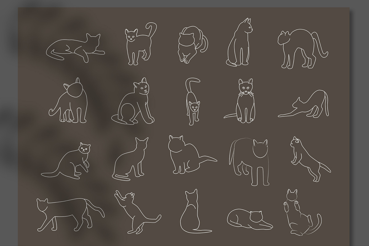 Mystical Cats. Lunar & celestial set, an Object Graphic by Sofico (Photo 16 of 17)