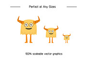 Cute and Funny Monsters Characters, an Illustration by Designfour (Thumbnail 7 of 7)