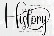 History, a Handwritten Font by FreshTypeINK (Thumbnail 1 of 8)