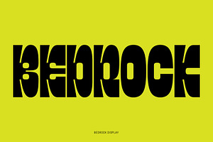 Bedrock Display Font
