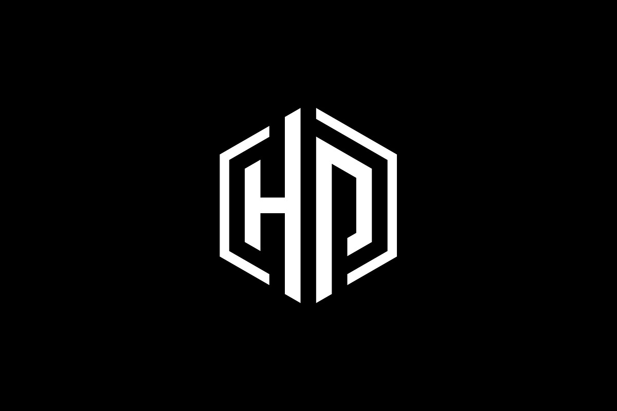 Letters HP monogram logo hexagon, a Branding & Logo Template by brandphant