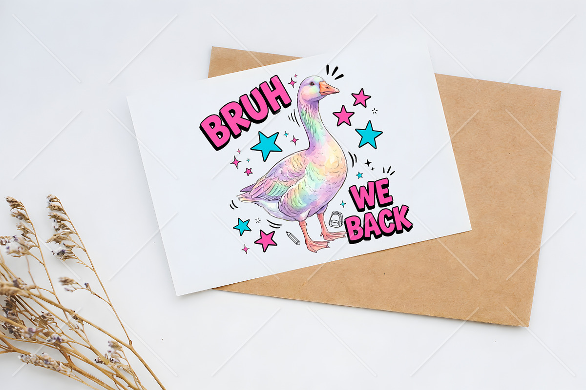 Funny Goose Bruh We Back PNG, a Seasonal Illustration by Canvas Craft (Photo 5 of 5)