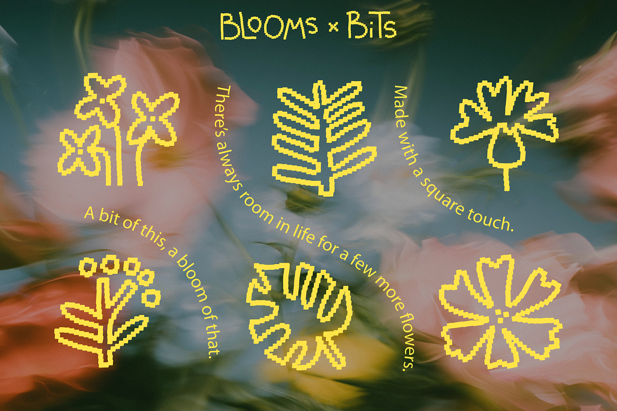 Blooms & Bits: Pixel-Inspired Art, an Object Illustration by Olly Kava (Photo 2 of 12)