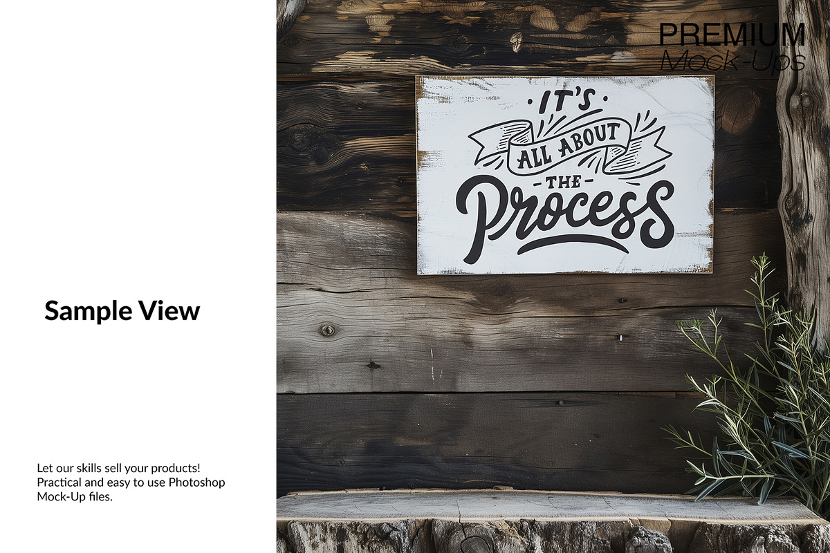 White Wooden Sign Mockups, a Household Mockup by mock-ups (Photo 11 of 11)