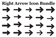 Right Arrow Icon Bundle, a Graphic by Artivon (Thumbnail 1 of 10)